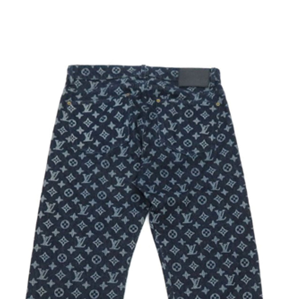 Details for 루이 비통 스트레이트 프린트 청바지 블루 1A47WG
