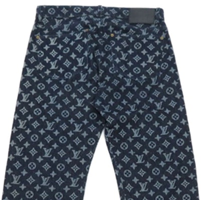 루이 비통 스트레이트 프린트 청바지 블루 1A47WG Details for 루이 비통 스트레이트 프린트 청바지 블루 1A47WG