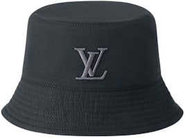 LOUIS VUITTON Street Style Black Cotton Bucket Hat M5059L LOUIS VUITTON Street Style Black Cotton Bucket Hat M5059L