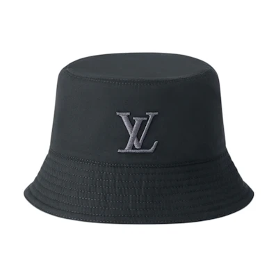 Louis Vuitton Street Style Cotton Bucket Hat Black for Men M5059