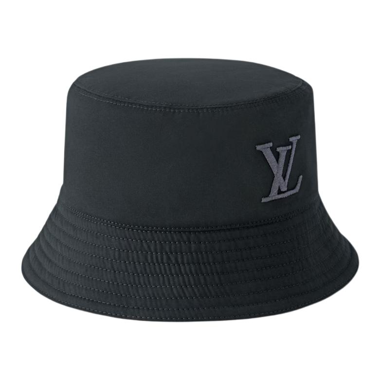 Lookbook Topi Bucket Pria Louis Vuitton Street Style Cotton Hitam. M5059
