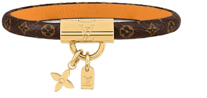 LOUIS VUITTON Stylish Canvas Metal Bracelet Unisex M8074E LOUIS VUITTON Stylish Canvas Metal Bracelet Unisex M8074E