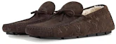 Lookbook Mocassins Louis Vuitton en Suède Marron à Bout Rond et Enfilage Facile 1ACF93