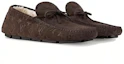 Shop Mocassins Louis Vuitton en Suède Marron à Bout Rond et Enfilage Facile 1ACF93