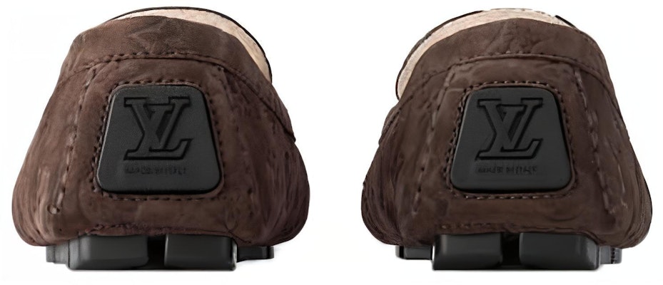 Louis Vuitton Loafers Slip-On Cokelat Suede Toe Bulat 1ACF93 Purchase Louis Vuitton Loafers Slip-On Cokelat Suede Toe Bulat 1ACF93