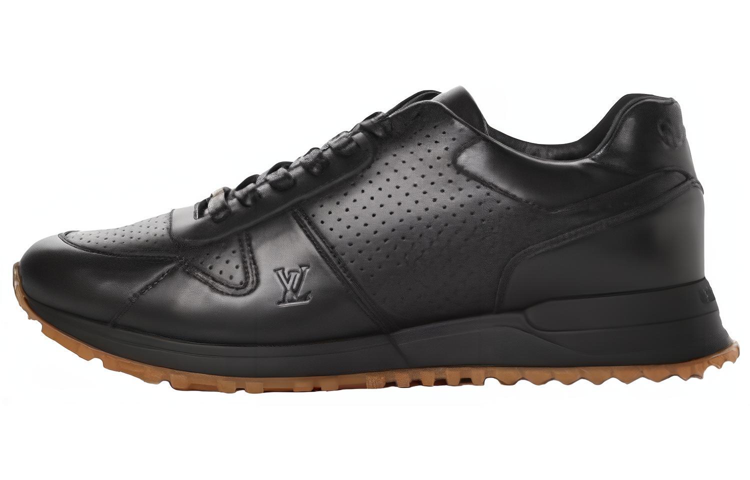 Louis Vuitton Supreme x Runaway 'Black Leather Low-Top' 1A3EP7