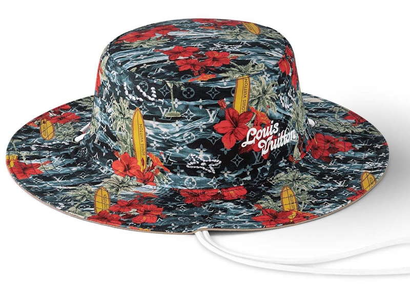 Louis Vuitton Surfin' Monogram Explorer Reversible Bucket Hat Navy