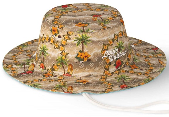 Louis Vuitton Surfin' Monogram Explorer Reversible Bucket Hat Beige Buy Louis Vuitton Surfin' Monogram Explorer Reversible Bucket Hat Beige