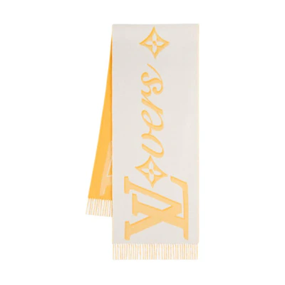 Louis Vuitton Tassel Accent Wool Scarf Men’s White M90810