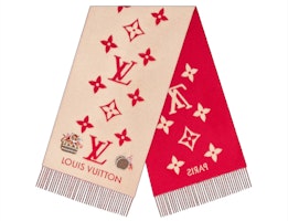 LOUIS VUITTON Tassel Goat Cashmere Scarf Unisex M77385 LOUIS VUITTON Tassel Goat Cashmere Scarf Unisex M77385