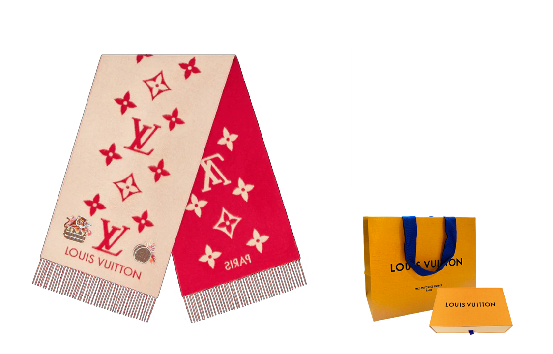 Order 路易威登 流苏山羊绒围巾 男女通用 M77385