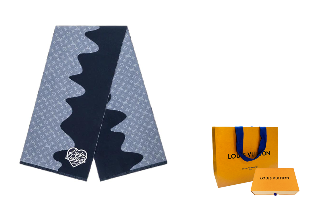 Louis Vuitton Tassel Wave Wool Knit Scarf Unisex MP3255 圖 6