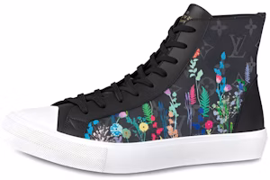 Louis Vuitton Tattoo Ankle Sneakers 'Black Monogram with Garden' 1A7R2A Louis Vuitton Tattoo Ankle Sneakers 'Black Monogram with Garden' 1A7R2A