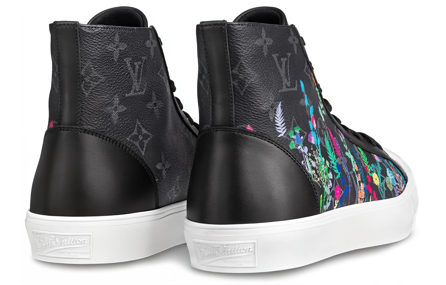 Lookbook Sneakers Louis Vuitton Tattoo alla Caviglia ''Nero Monogram con Garden'' 1A7R2A