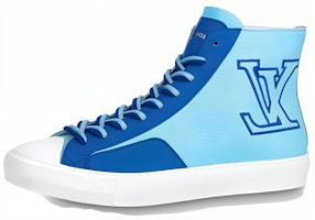 Louis Vuitton Tattoo Ankle Sneakers 'Blue' 1A8XVW Louis Vuitton Tattoo Ankle Sneakers 'Blue' 1A8XVW