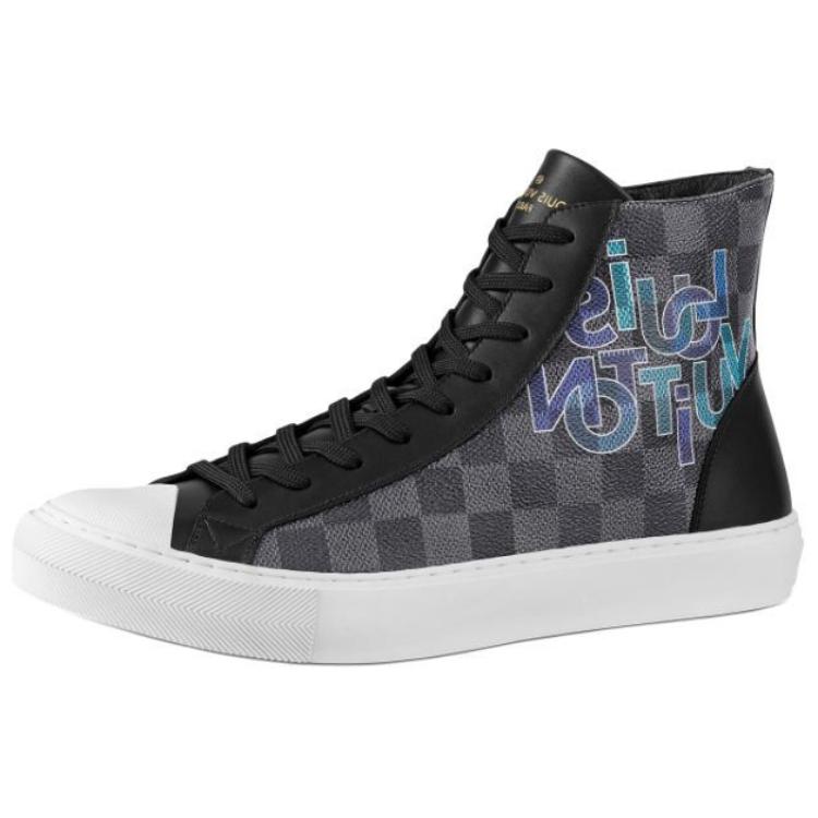Louis Vuitton Tattoo Ankle Sneakers 'Grey' 1A7Q9G