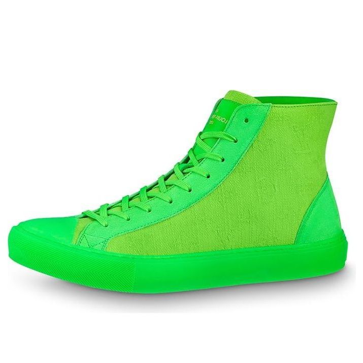 Louis Vuitton Tattoo Ankle Sneakers 'Neon Green' 1A8K9U