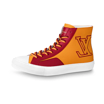 LV Tattoo Ankle Sneakers 'Orange Red'