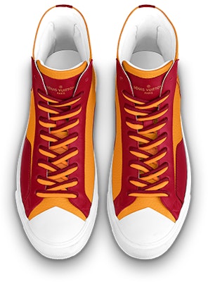Louis Vuitton Tattoo Ankle Sneakers 'Orange Red' 1A8XX5 Lookbook Louis Vuitton Tattoo Ankle Sneakers 'Orange Red' 1A8XX5