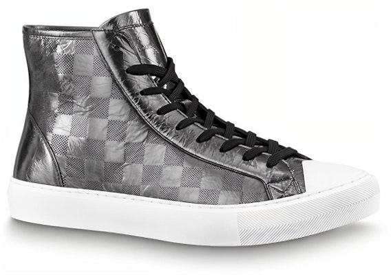 Louis Vuitton Tattoo Ankle Sneakers 'Silver Plaid Monogram' 1A90F1 Order Louis Vuitton Tattoo Ankle Sneakers 'Silver Plaid Monogram' 1A90F1