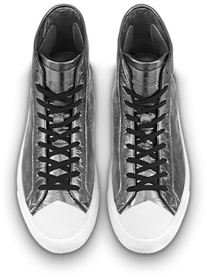 Louis Vuitton Tattoo Ankle Sneakers 'Silver Plaid Monogram' 1A90F1 Lookbook Louis Vuitton Tattoo Ankle Sneakers 'Silver Plaid Monogram' 1A90F1