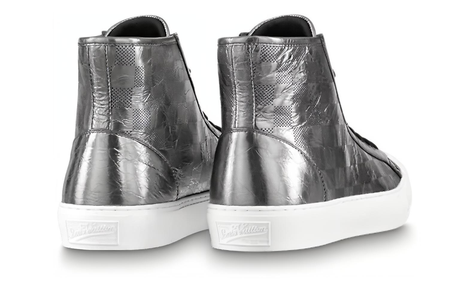 Shop Louis Vuitton Tattoo Ankle Sneakers 'Perak Plaid Monogram' 1A90F1