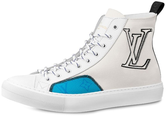 Louis Vuitton Tattoo Ankle Sneakers 'White Black with Blue Monogram' 1A7S5E Buy Louis Vuitton Tattoo Ankle Sneakers 'White Black with Blue Monogram' 1A7S5E