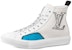 Louis Vuitton Tattoo Ankle Sneakers 'White Black with Blue Monogram' 1A7S5E