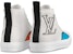 Louis Vuitton Tattoo Ankle Sneakers 'White Black with Blue Monogram' 1A7S5E