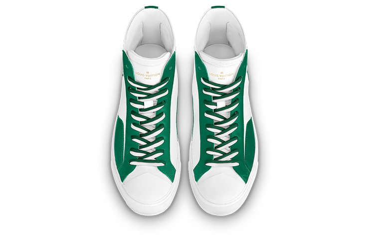 Shop Louis Vuitton Tattoo Ankle Sneakers 'Putih Hijau' 1A8XWQ