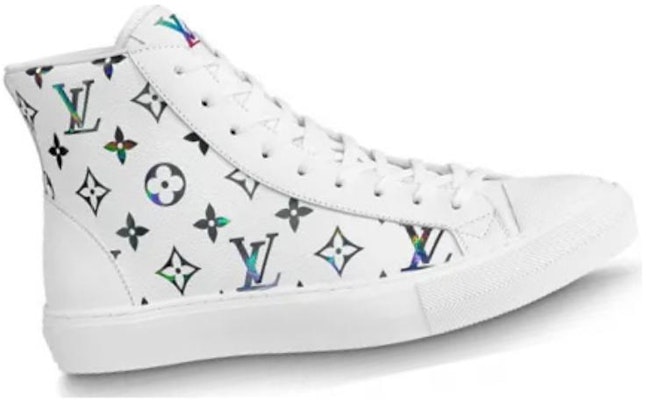 Louis Vuitton Tattoo Ankle Sneakers 'White with Colorful Monogram' 1A8KH6 Order Louis Vuitton Tattoo Ankle Sneakers 'White with Colorful Monogram' 1A8KH6