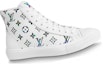 Order Louis Vuitton Tattoo Ankle Sneakers 'White with Colorful Monogram' 1A8KH6