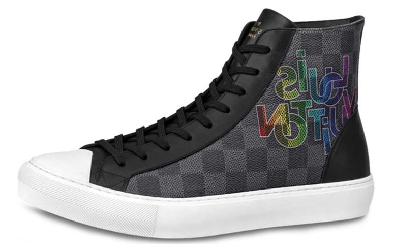 Louis Vuitton Tattoo Damier Graphite Canvas High-Top Sneaker 'Grey Black' 1A5Z0P