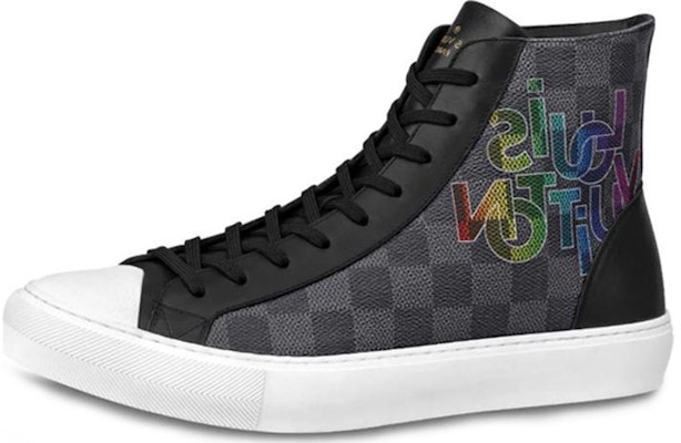 Louis Vuitton Tattoo Damier Graphite Canvas High-Top Sneaker 'Grey Black' 1A5Z0P Buy Louis Vuitton Tattoo Damier Graphite Canvas High-Top Sneaker 'Grey Black' 1A5Z0P
