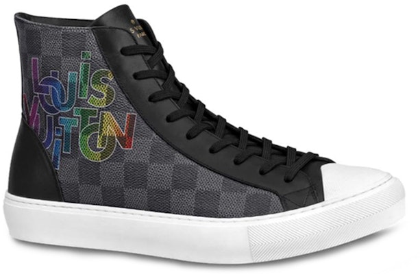 Louis Vuitton Tattoo Damier Graphite Canvas High-Top Sneaker 'Grey Black' 1A5Z0P Order Louis Vuitton Tattoo Damier Graphite Canvas High-Top Sneaker 'Grey Black' 1A5Z0P