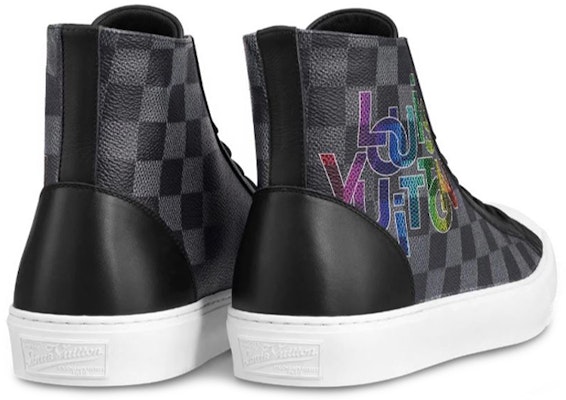 Louis Vuitton Tattoo Damier Graphite Canvas High-Top Sneaker 'Grey Black' 1A5Z0P Lookbook Louis Vuitton Tattoo Damier Graphite Canvas High-Top Sneaker 'Grey Black' 1A5Z0P
