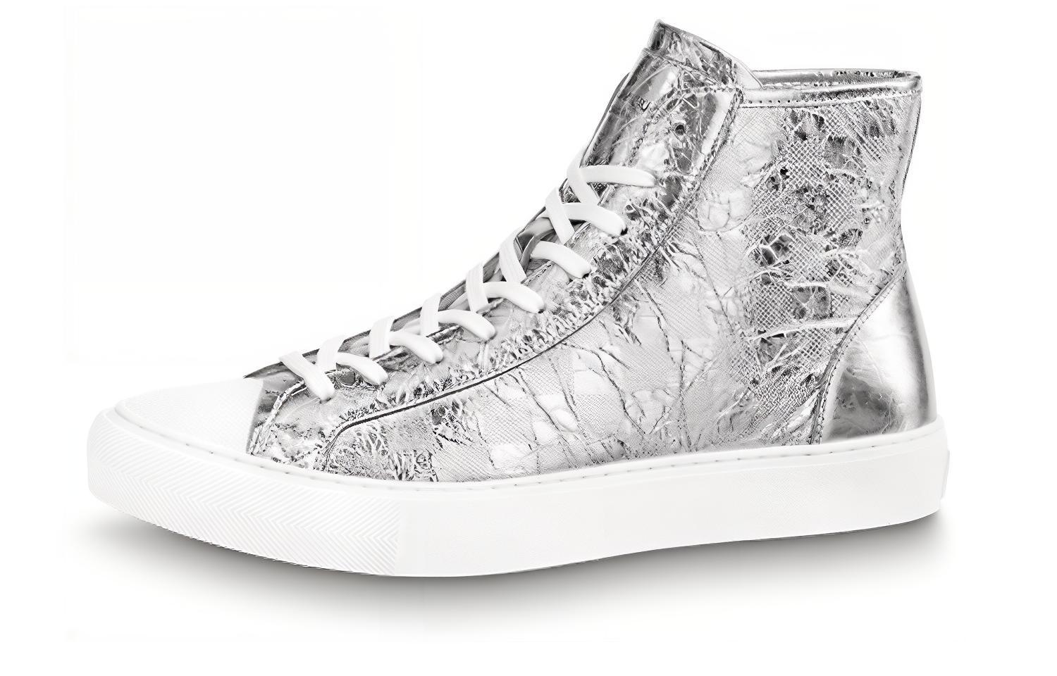 Louis Vuitton Tattoo High-Top Sneaker 'Silver' 1A90EM