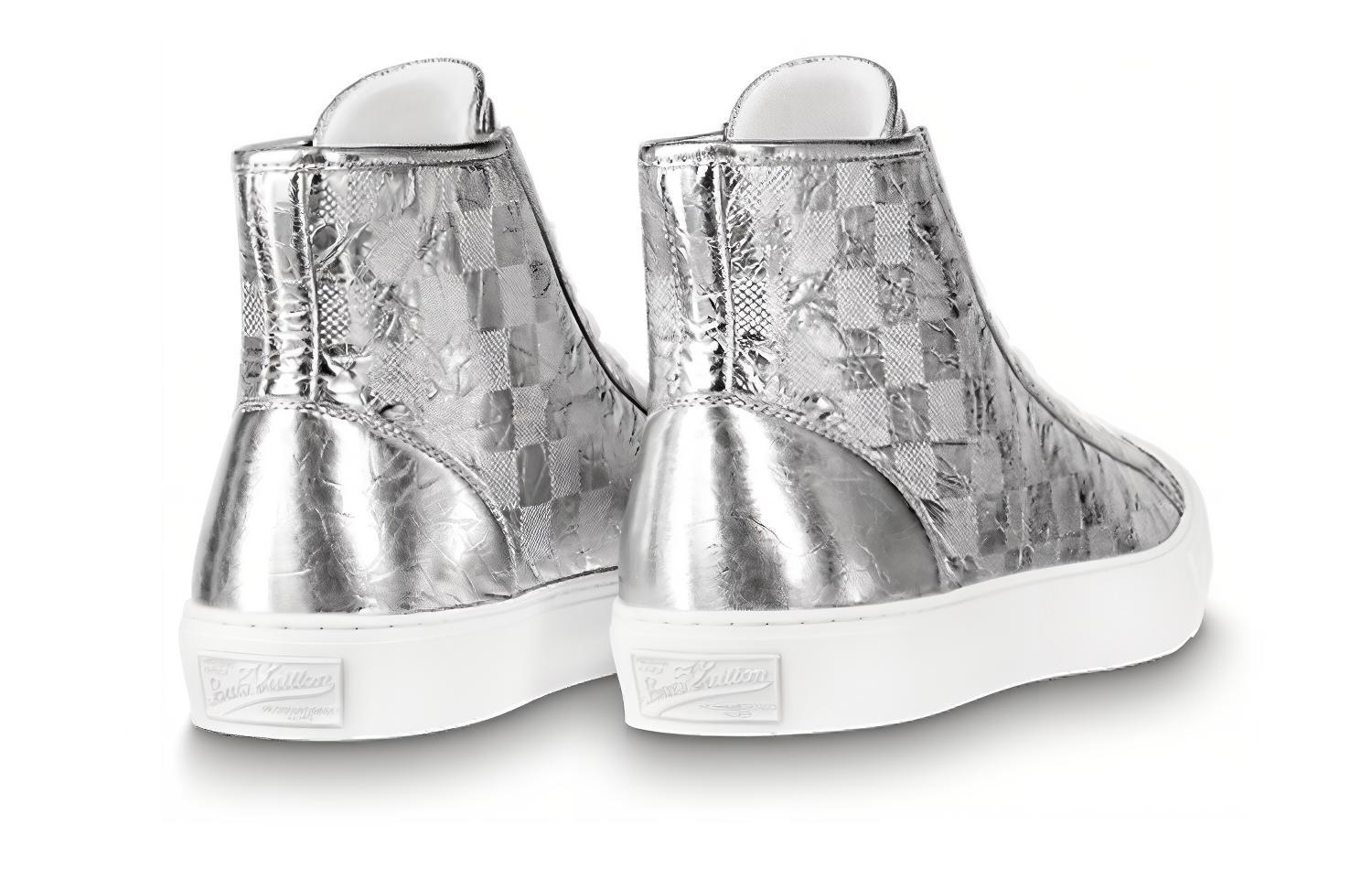 Shop Louis Vuitton Zapatillas Altas Tattoo 'Plata' 1A90EM