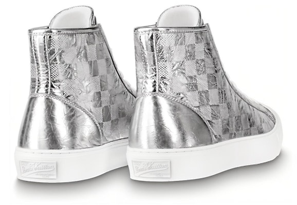 Louis Vuitton Tattoo High-Top Sneaker 'Silver' 1A90EM Shop Louis Vuitton Tattoo High-Top Sneaker 'Silver' 1A90EM