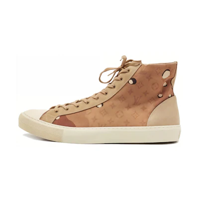LV Tattoo Monogram Ankle Sneakers 'Brown Camo Monogram'