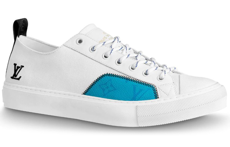 LV Tattoo Monogram Canvas Sneaker 'Blue White' 圖 2