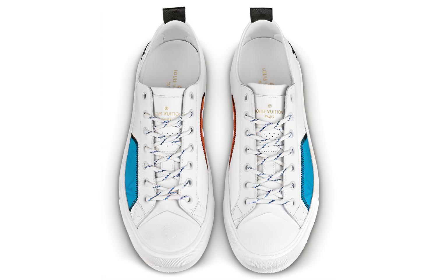 Shop Louis Vuitton Tattoo Monogram Canvas Sneaker ''Blau Weiß'' 1A7S8Z