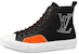 Louis Vuitton Tattoo Monogram High-Top Sneaker 'Black Orange' 1A7S5T