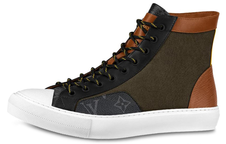 Louis Vuitton Tattoo Monogram High-Top Sneaker 'Black Brown' 1A7SA7