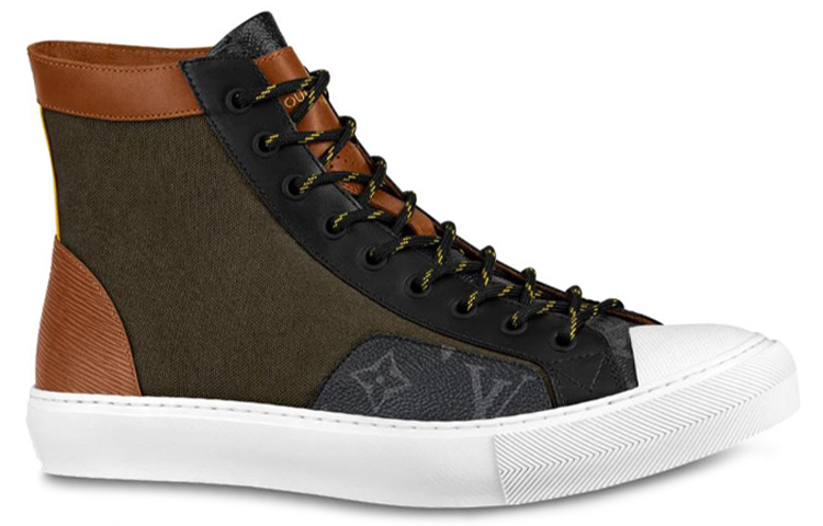 Order Louis Vuitton Tattoo Monogram High-Top Sneaker 'Black Brown' 1A7SA7