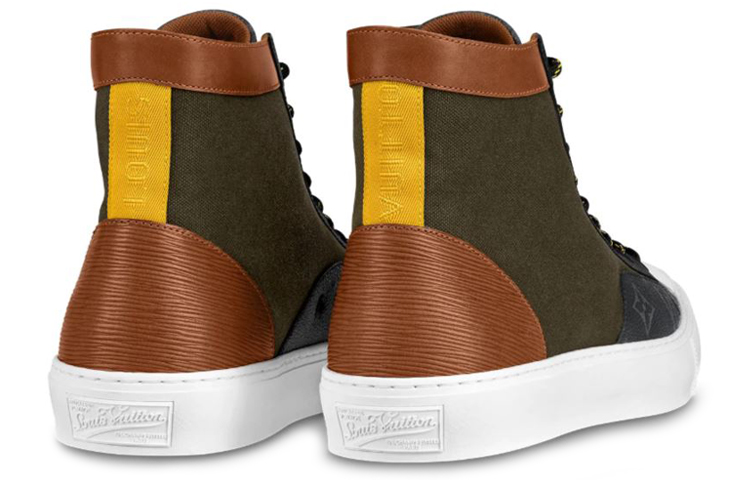 Lookbook Louis Vuitton Tattoo Monogram High-Top Sneaker 'Black Brown' 1A7SA7