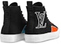 Lookbook Louis Vuitton Tattoo Monogram High-Top Sneaker 'Black Orange' 1A7S5T