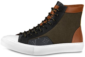 Louis Vuitton Tattoo Monogram High-Top Sneaker 'Black Brown' 1A7SA7 Louis Vuitton Tattoo Monogram High-Top Sneaker 'Black Brown' 1A7SA7