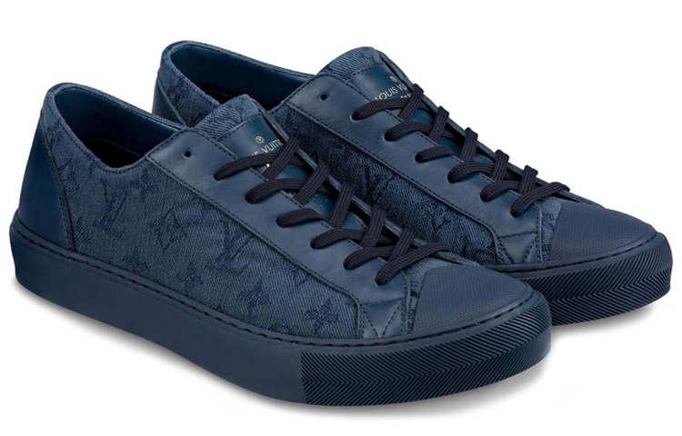 Lookbook Louis Vuitton Tattoo Monogram Sneaker 'Navy' 1A5AZS