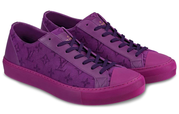 Lookbook Louis Vuitton Tattoo Monogram Sneaker 'Purple' 1A5AZD